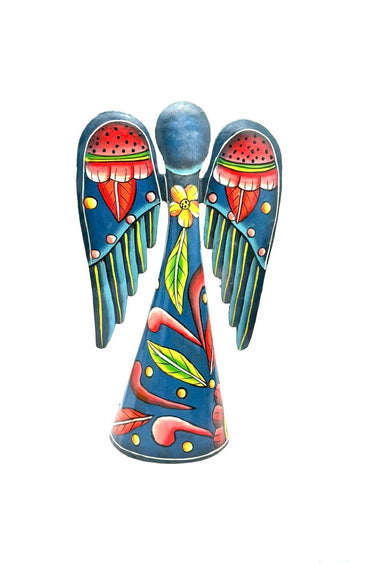 Dark Blue Floral Angel